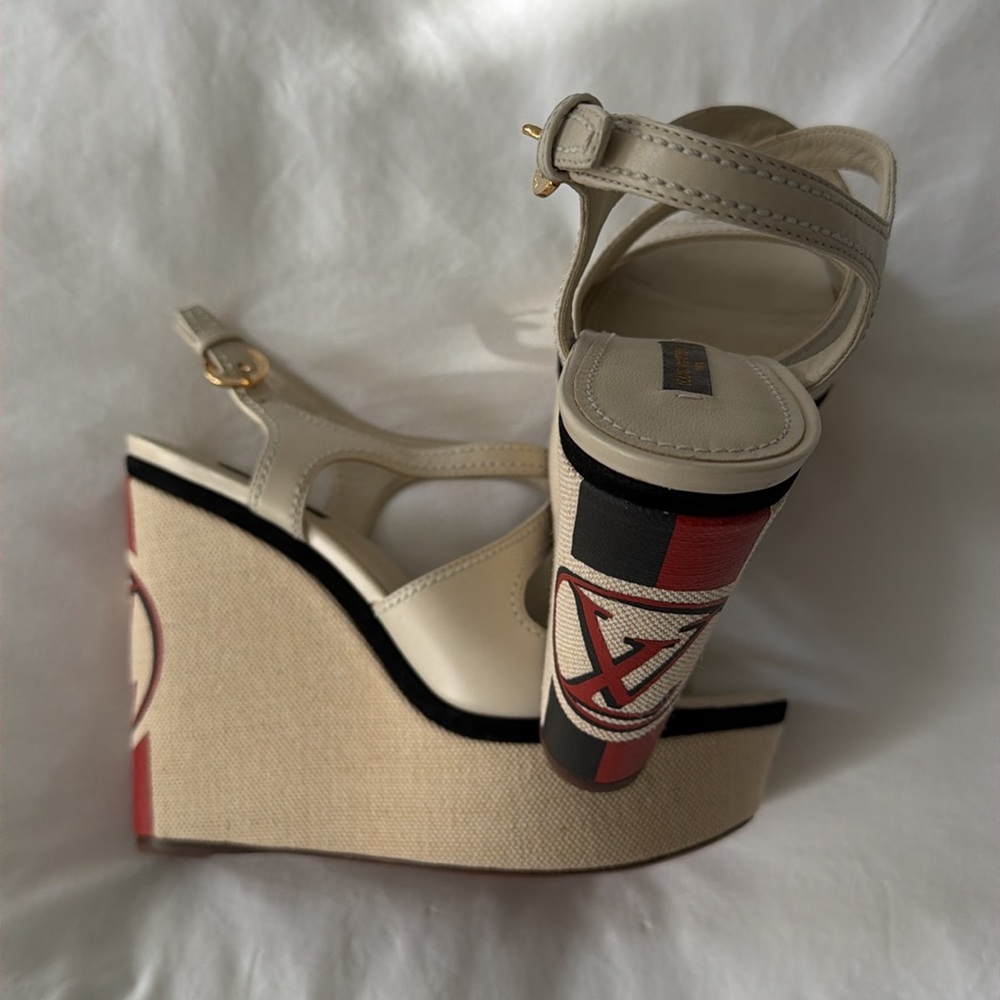 Louis Vuitton Platform Sandals size 38 1/2 - Picture 14 of 14